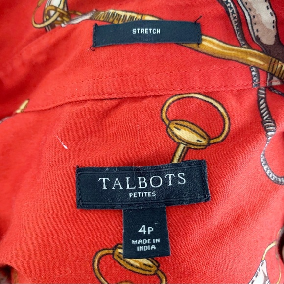 Talbots Long Sleeve Western Button Up - Picture 2 of 4